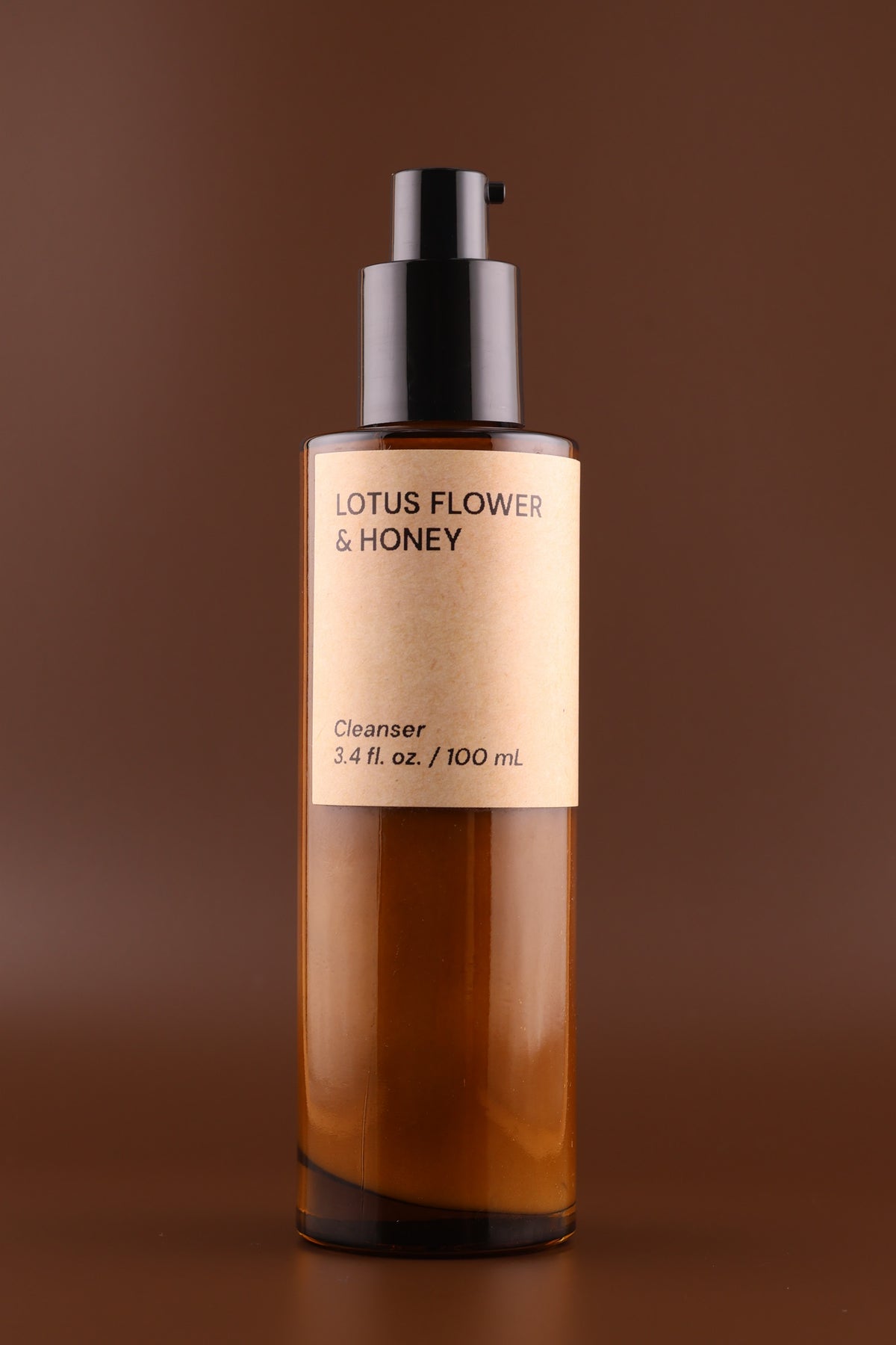 Lotus Flower and Honey facial cleanser bottle