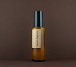 Side view of the Seven Regions Palo Duro barrier repair cream glass bottle.